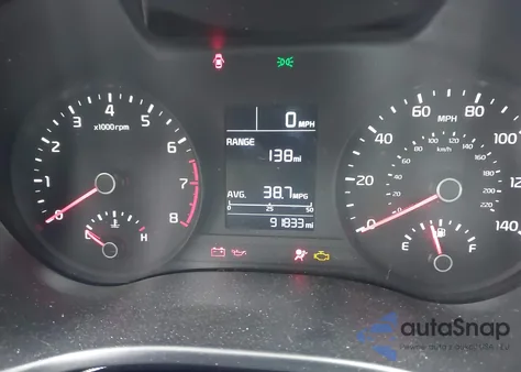 2021 Kia Rio S из США, поврежденный, VIN 3KPA24AD5ME367643